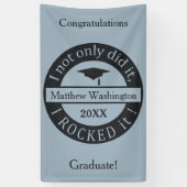 Aangepaste naam afstuderen, jaar- en tekstbanner spandoek (Verticaal)