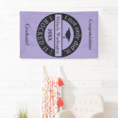Aangepaste naam afstuderen, jaar- en tekstbanner spandoek (Insitu)
