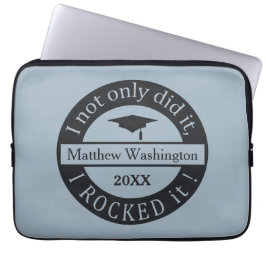 Aangepaste naam afstuderen & jaar laptophoezen laptop sleeve