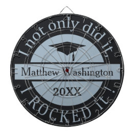 Aangepaste naam afstuderen & jaardartboard dartbord
