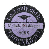 Aangepaste naam afstuderen & jaardartboard dartbord (Voorkant)