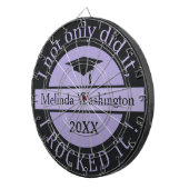 Aangepaste naam afstuderen & jaardartboard dartbord (Voorkant Rechts)