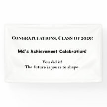 Aangepaste Naam Afstuderen Party Banner Klasse van