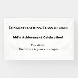 Aangepaste Naam Afstuderen Party Banner Klasse van