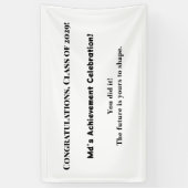 Aangepaste Naam Afstuderen Party Banner Klasse van (Verticaal)