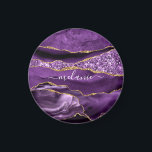 Aangepaste naam Agate Paars Violet Gold Glitter Ge Magneet<br><div class="desc">Agate Paarse Violet Gold Glitter Geode Custom Name Sparkle Marble Personalized Birthday - Jubileum of Wedding Gift / Suppliest - Voeg Jouw naam toe - Tekst of verwijder - Maak uw speciale cadeautje - Resize en beweeg of verwijder tekst/elementen met aanpassingsgereedschap. Ontwerp door MIGNED. Zie mijn andere projecten/design en schilderijen....</div>