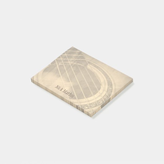 Aangepaste naam Akoestische gitaar Performer Post-it® Notes (Schuin)
