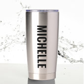 Aangepaste naam Alabama Vlag en State Flower Camel Geïsoleerde Drinkbeker