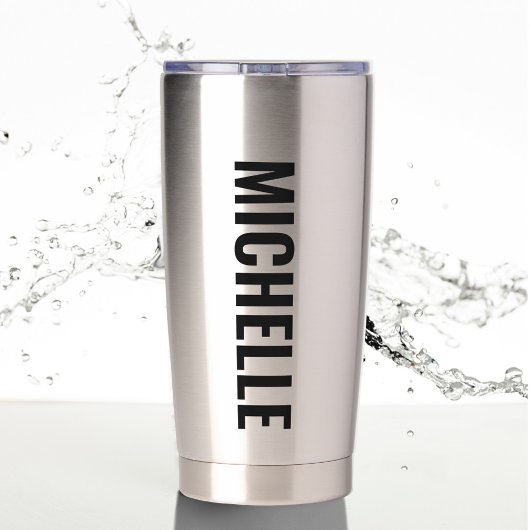 Aangepaste naam Alabama Vlag en State Flower Camel Geïsoleerde Drinkbeker