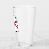 Aangepaste naam Alabama Vlag en State Flower Camel Glas (Links)