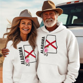 Aangepaste naam Alabama Vlag en State Flower Camel T-shirt