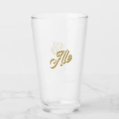 Aangepaste naam: Ale Me Cool Funny Pint Beer Glass Glas (Voorkant)