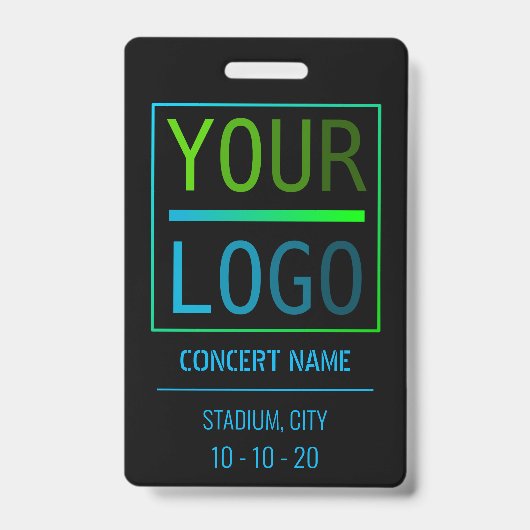 Aangepaste naam alles-toegangspas concert badge (Voorzijde)