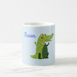 Aangepaste naam Alligator Cute Koffiemok