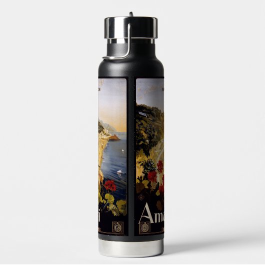 Aangepaste naam Amalfi Italië Waterfles (Rechts)
