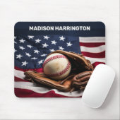Aangepaste naam American Baseball Muismat (Met muis)