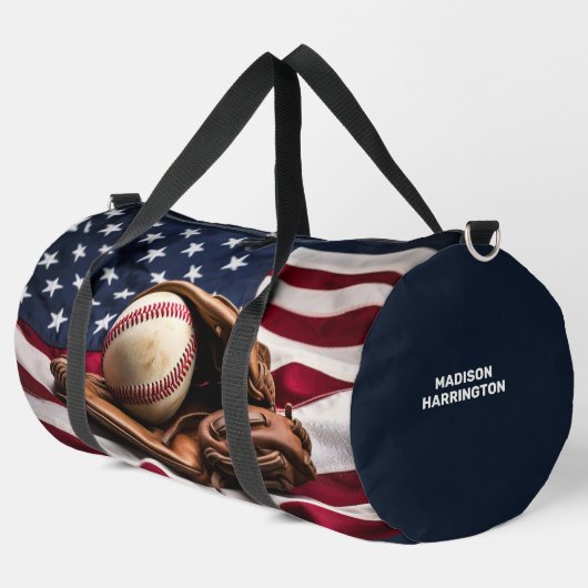 Aangepaste naam American Baseball Plunjezak (Linkerhoek)