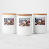 Aangepaste naam American Baseball Voedselcontainer Etiket (Flessen)