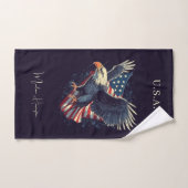 Aangepaste naam American Eagle Bad Handdoek (Handdoek)