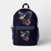 Aangepaste naam American Eagle Bedrukte Rugzak (Voorkant)