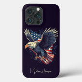 Aangepaste naam American Eagle Case-Mate iPhone Case (Achterkant)