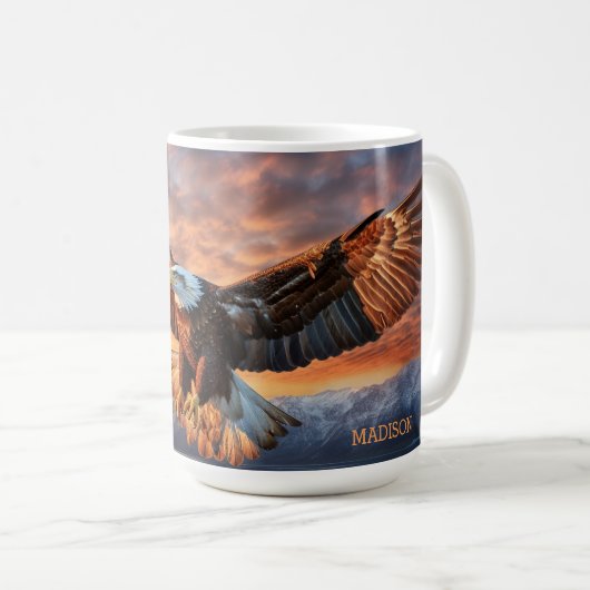 Aangepaste naam American Eagle Koffiemok (Voorkant rechts)