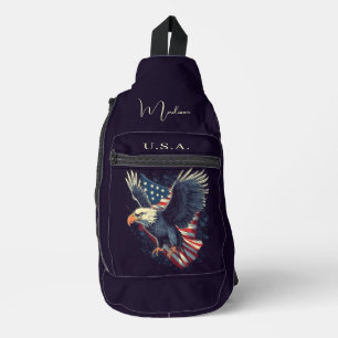 Aangepaste naam American Eagle Sling Bag