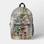 Aangepaste naam American Football Jongens Rugzak (Voorkant)