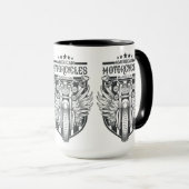 Aangepaste naam "American Motocycles" mokken (Voorkant rechts)