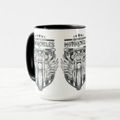 Aangepaste naam "American Motocycles" mokken (Voorkant links)