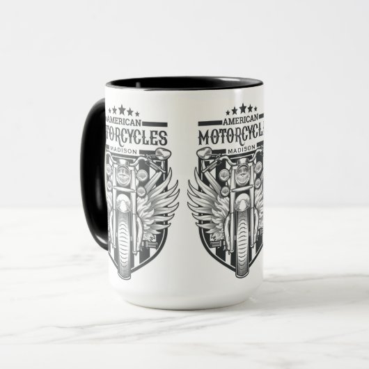 Aangepaste naam "American Motocycles" mokken (Voorkant links)