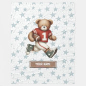 Aangepaste Naam Amerikaans Football Deken voor Jon (Voorkant)