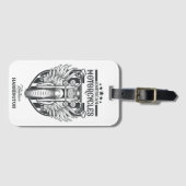 Aangepaste naam "Amerikaanse motorfietsen" Bagagelabel (Voorkant (horizontaal))