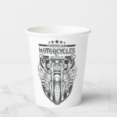 Aangepaste naam "Amerikaanse motorfietsen" Papieren Bekers (Voorkant)