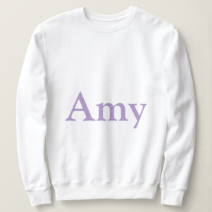 Aangepaste Naam Amy White Vrouwen Sweatshirt
