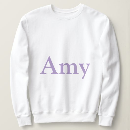 Aangepaste Naam Amy White Vrouwen Sweatshirt (Design voorkant)
