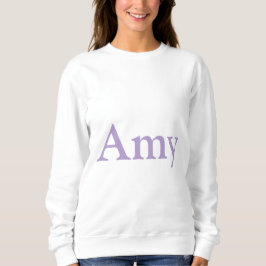 Aangepaste Naam Amy White Vrouwen Sweatshirt