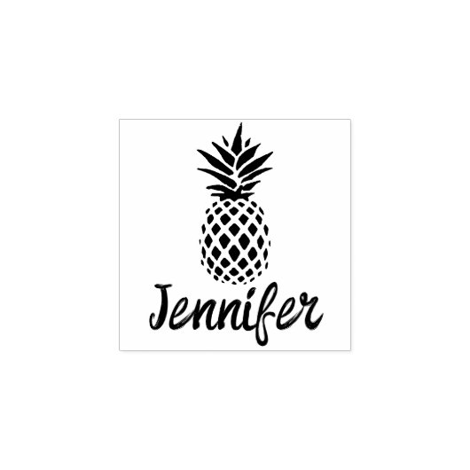Aangepaste naam anananas Handtekening Rubberstempel (Afrduk)