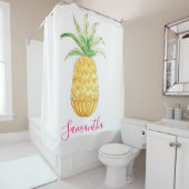 Aangepaste naam ananas douchegordijn (In situ)