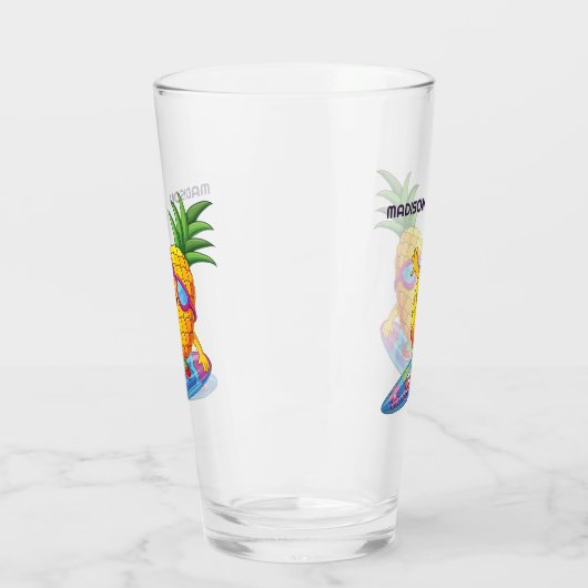 Aangepaste naam ananassolsurfer glas (Links)