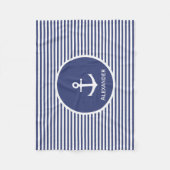Aangepaste naam Anchor Fleece Blanket (Voorkant)