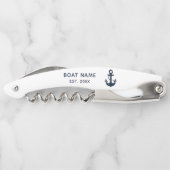 Aangepaste naam anker boot kurkentrekker (Achterkant)