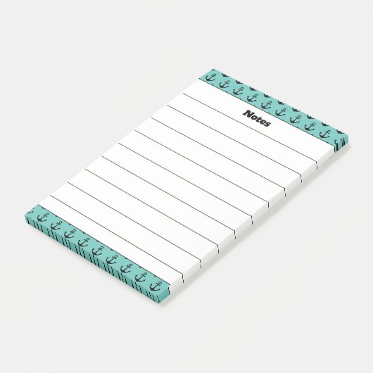 Aangepaste naam Anker Design Notitieblok Post-it® Notes (Schuin)