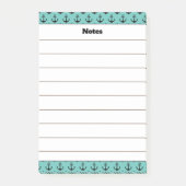 Aangepaste naam Anker Design Notitieblok Post-it® Notes (Voorkant)