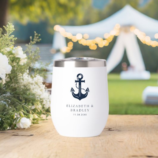 Aangepaste naam anker huwelijksboot (Bruiloft (Gedraaid)  )