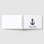 Aangepaste naam anker voor boot gastenboek (Volledig)