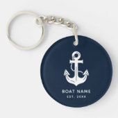 Aangepaste naam anker voor boot sleutelhanger (Voorkant)