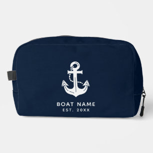 Aangepaste naam anker voor boot toilettasje