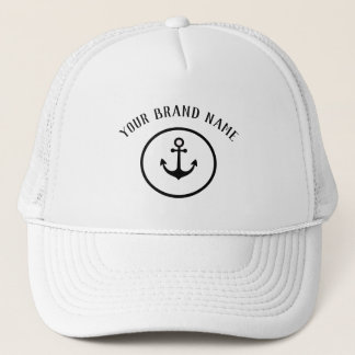 Aangepaste naam ankermonogram trucker pet