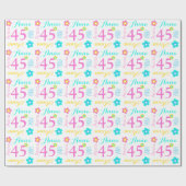 Aangepaste naam Anna-verjaardagscrap Cadeaupapier (Vlak)